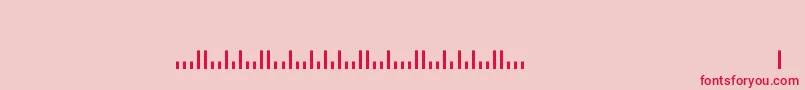 Usps-Schriftart – Rote Schriften auf rosa Hintergrund