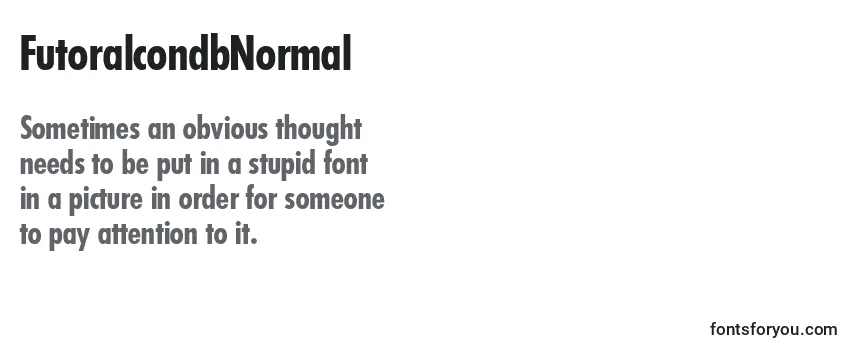 Review of the FutoralcondbNormal Font