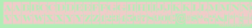 SerifertitulcmDemi Font – Pink Fonts on Green Background