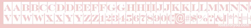 SerifertitulcmDemi Font – White Fonts on Pink Background