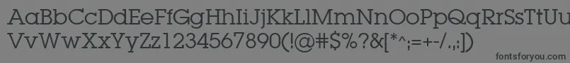 Шрифт LugabookBook – чёрные шрифты на сером фоне