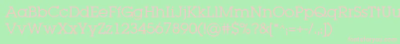 LugabookBook Font – Pink Fonts on Green Background