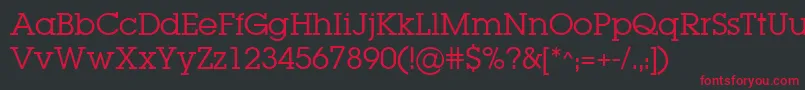 fuente LugabookBook – Fuentes Rojas Sobre Fondo Negro