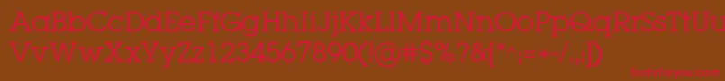 LugabookBook Font – Red Fonts on Brown Background