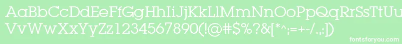 LugabookBook Font – White Fonts on Green Background