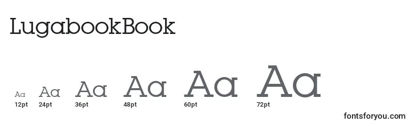 LugabookBook-fontin koot