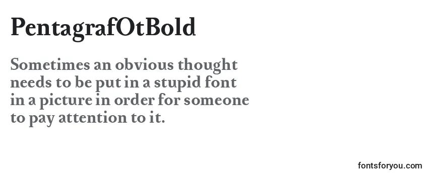 Review of the PentagrafOtBold Font