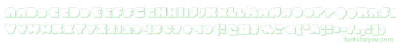 Balastaral3D-Schriftart – Grüne Schriften
