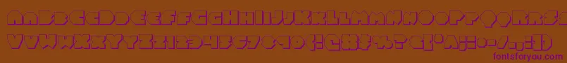 Balastaral3D Font – Purple Fonts on Brown Background