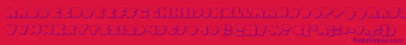 Balastaral3D Font – Purple Fonts on Red Background