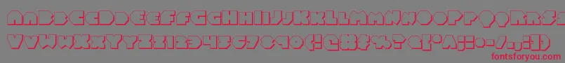 Balastaral3D Font – Red Fonts on Gray Background