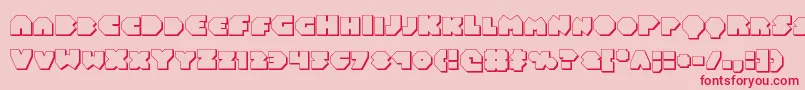Balastaral3D Font – Red Fonts on Pink Background