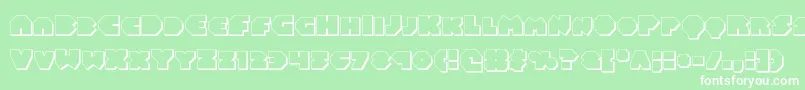 Balastaral3D Font – White Fonts on Green Background