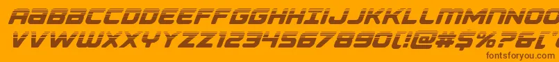Falconpunchhalf Font – Brown Fonts on Orange Background