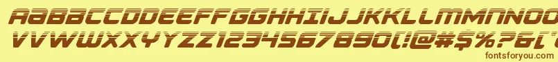 Falconpunchhalf Font – Brown Fonts on Yellow Background