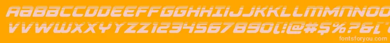 Czcionka Falconpunchhalf – różowe czcionki na pomarańczowym tle