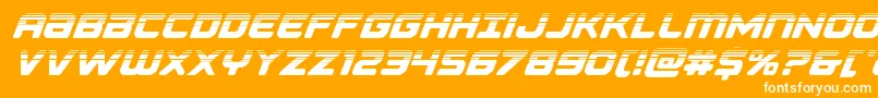 Falconpunchhalf Font – White Fonts on Orange Background