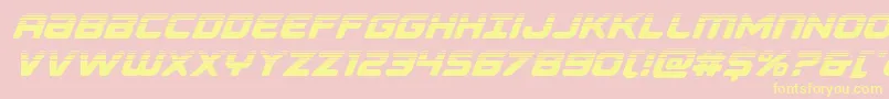 Falconpunchhalf Font – Yellow Fonts on Pink Background