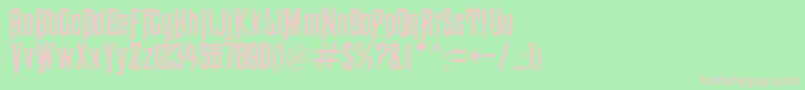 HauntedMouse Font – Pink Fonts on Green Background