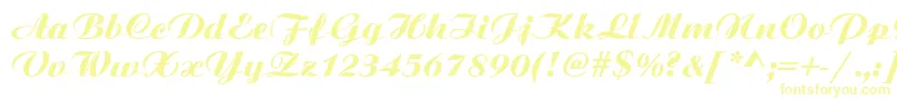 Bitscript-Schriftart – Gelbe Schriften