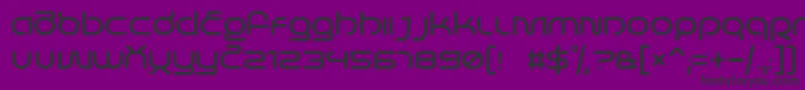 Police LifeInSpace – polices noires sur fond violet