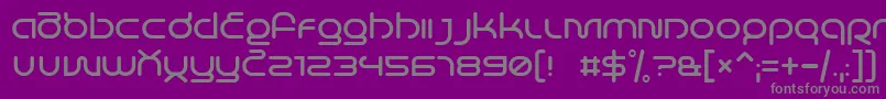 LifeInSpace Font – Gray Fonts on Purple Background