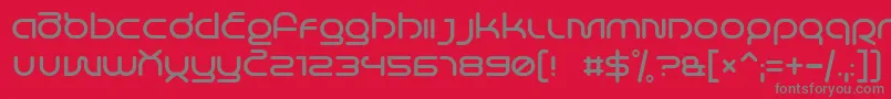 Шрифт LifeInSpace – серые шрифты на красном фоне