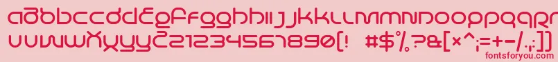 LifeInSpace Font – Red Fonts on Pink Background