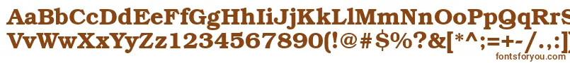 More about Bkm75C Font Bkm75C Font – Brown Fonts on White Background