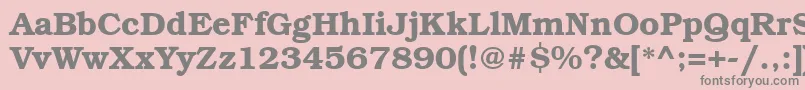 Bkm75C Font – Gray Fonts on Pink Background