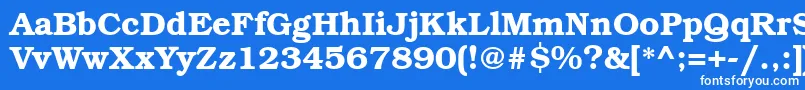 Bkm75C Font – White Fonts on Blue Background