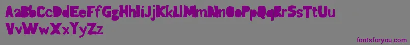 GagailleSecondeRegular-fontti – violetit fontit harmaalla taustalla