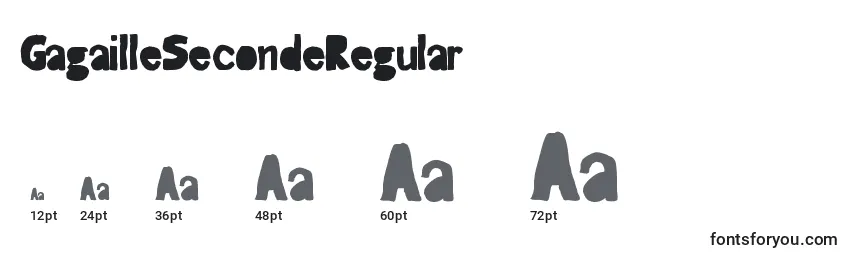 GagailleSecondeRegular Font Sizes