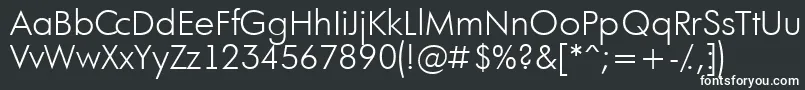 AFuturaortoltLight Font – White Fonts on Black Background
