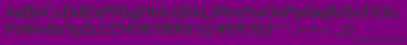 KarinaBold-fontti – mustat fontit violetilla taustalla