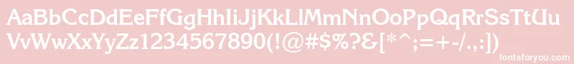 KarinaBold Font – White Fonts on Pink Background