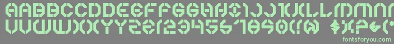 Y3kb Font – Green Fonts on Gray Background