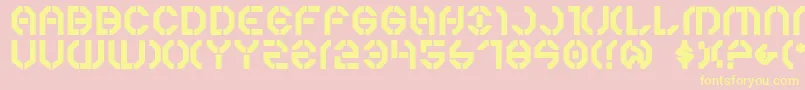 Подробнее о шрифте Y3kb Шрифт Y3kb – жёлтые шрифты на розовом фоне