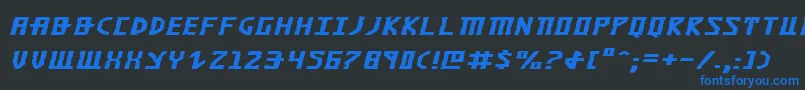 Khazadei Font – Blue Fonts on Black Background