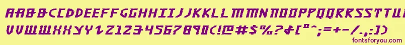 Khazadei Font – Purple Fonts on Yellow Background