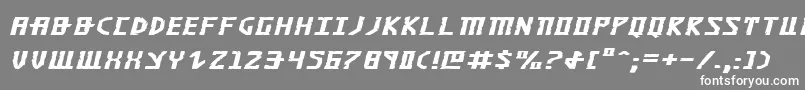 Czcionka Khazadei – białe czcionki na szarym tle