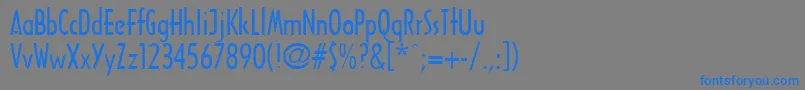 Arcitectura Font – Blue Fonts on Gray Background