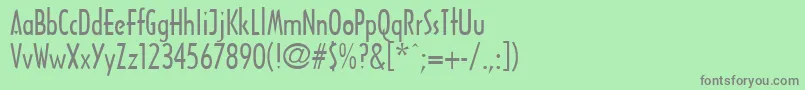 Arcitectura Font – Gray Fonts on Green Background