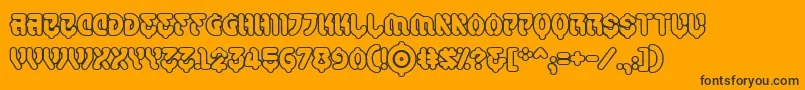 SamuraicabcoOutlineBb Font – Black Fonts on Orange Background