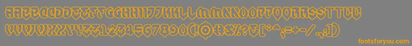 SamuraicabcoOutlineBb Font – Orange Fonts on Gray Background