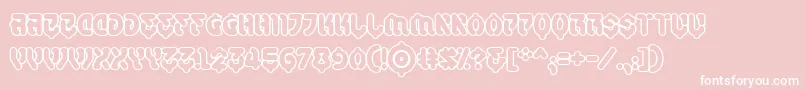 SamuraicabcoOutlineBb Font – White Fonts on Pink Background