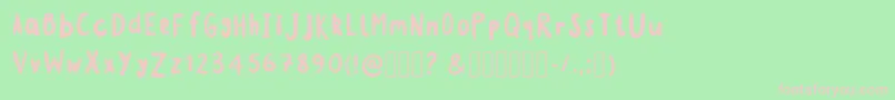 MonstahsinkRegular Font – Pink Fonts on Green Background