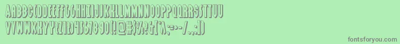 fuente Grendelsmother3D – Fuentes Grises Sobre Fondo Verde