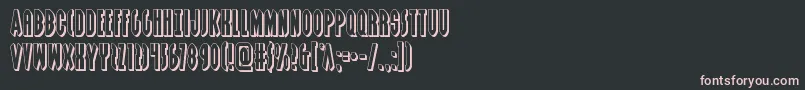 Grendelsmother3D Font – Pink Fonts on Black Background