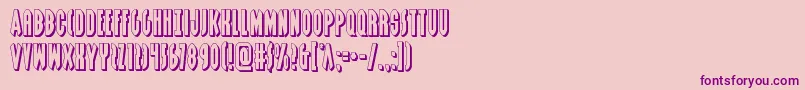 Grendelsmother3D Font – Purple Fonts on Pink Background
